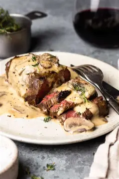 Beef Roast w/ Potato in white sauce