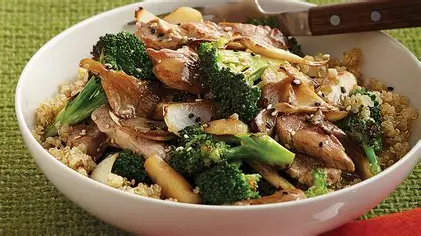 Pork w/ Brocolli and mushroom